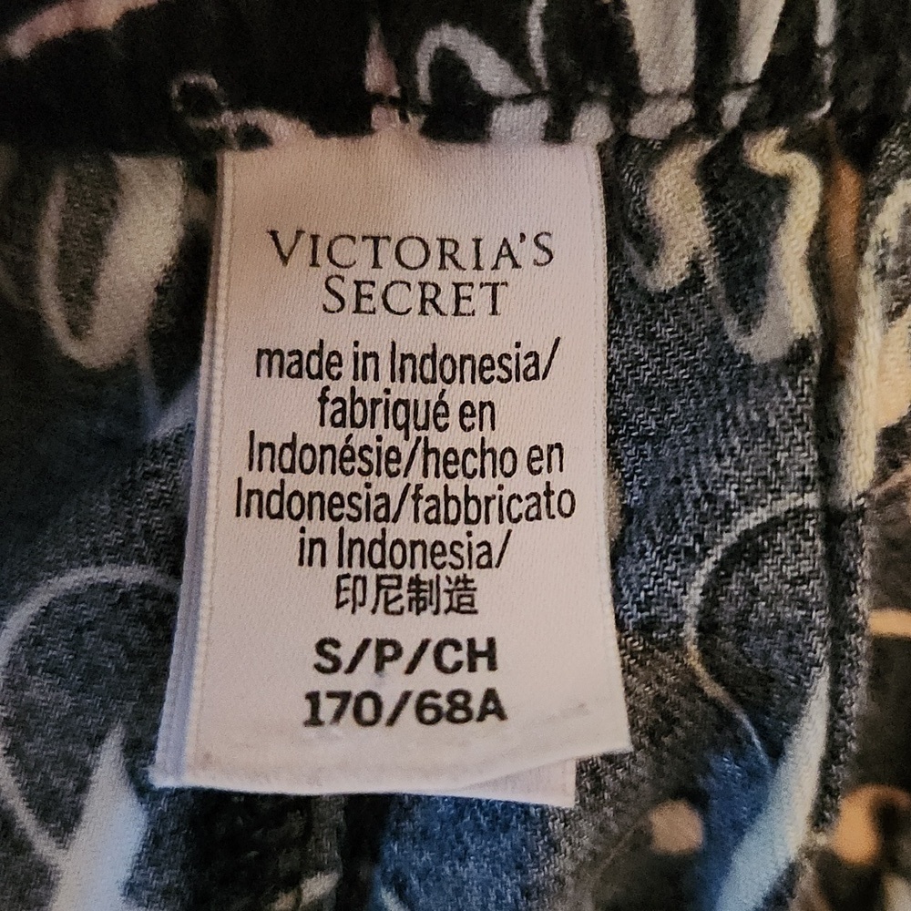 [Victoria Secret] Cursive Text Drawstring Pajama Pants - Size S - Picture 4 of 6